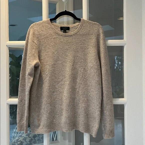 Charter Club Cashmere Sweater Luxury Soft Pullover Tan - Size Large - Picture 1 of 3